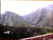 A road through the mountains.