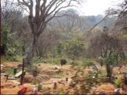 Cemetery in Zambia - went for miles